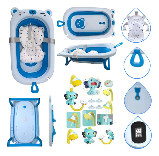 Bañera Plegable  Combo Con Ducha Y Malla Cod 1479